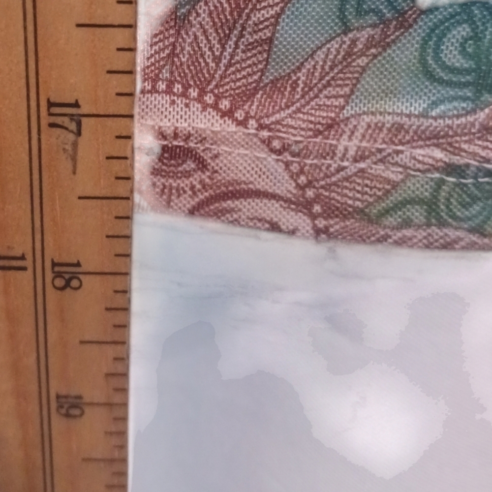 Sleeveless Sun & Moon Print Mock Neck Top green/Tan Small - Picture 7 of 7